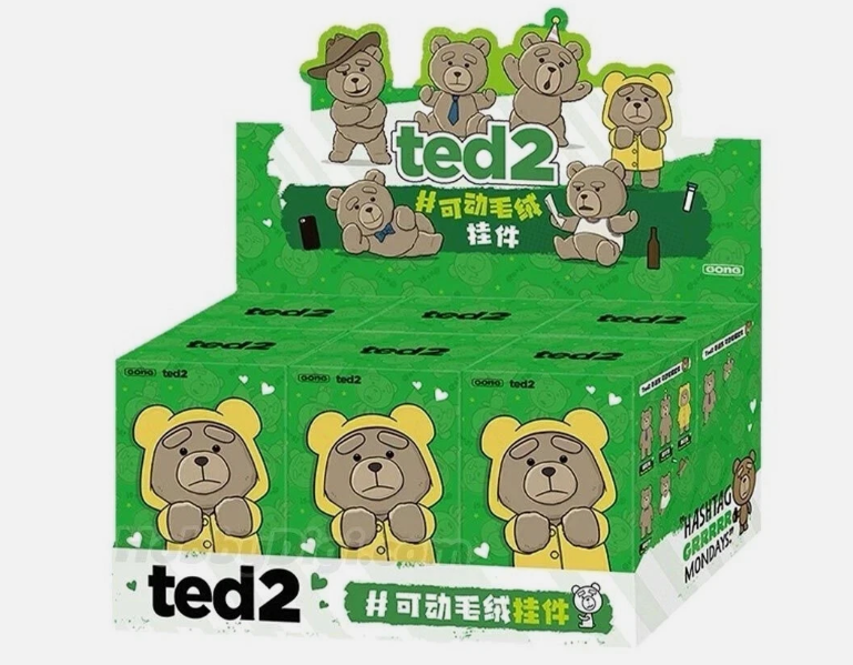 POPMART Ted 2 Teddy Bear Action Plush Pendant Series