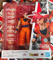 Bandai  SHF Dragon Ball Dragon Ball Super Red God Sun Wukong Super Saiyan God Red Hair