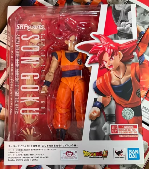 Bandai  SHF Dragon Ball Dragon Ball Super Red God Sun Wukong Super Saiyan God Red Hair