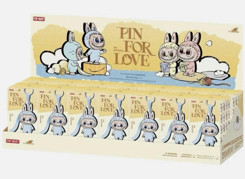POP MART Labubu 4.0 Pin for Love Series – A-M Blind Boxes