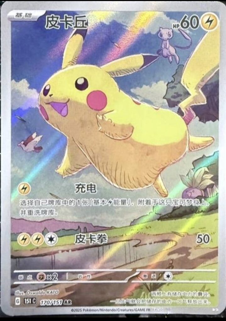 2025 Pokemon TCG Chinese exclusive Pikachu AR